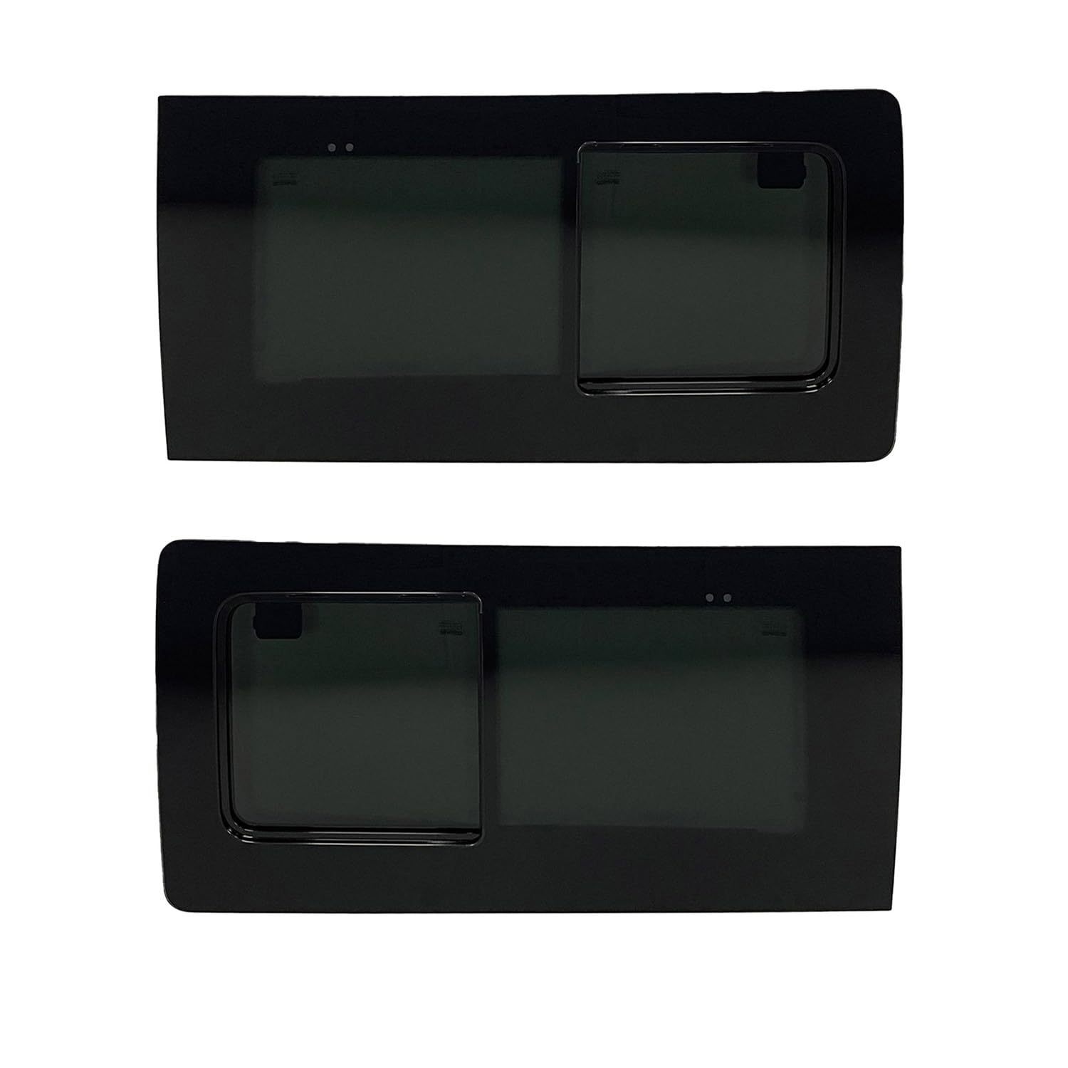 Seitenfenster Schiebefenster kompatibel mit VW T5 2003-2015 Links Rechts L1 L2 Set Schwarz von OMAC