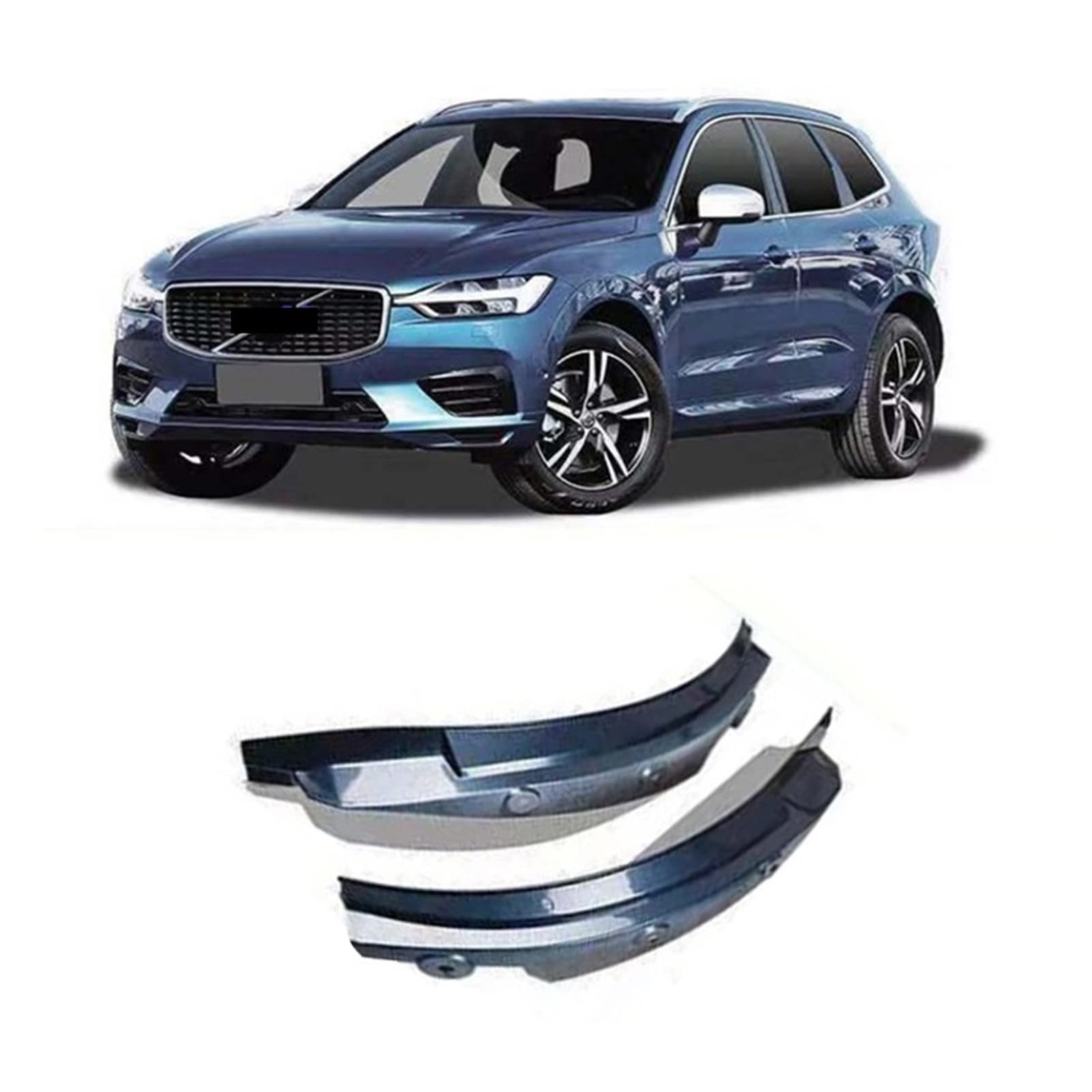 Auto Hinterrad Schutzblech Schutzbleche Kompatibel Mit Volvo XC60 2018-2020 Auto Hinterrad Schmutzfänger Guard Splash Anti Staubschutz Zubehör(Denim blue) von OMEROPLIX