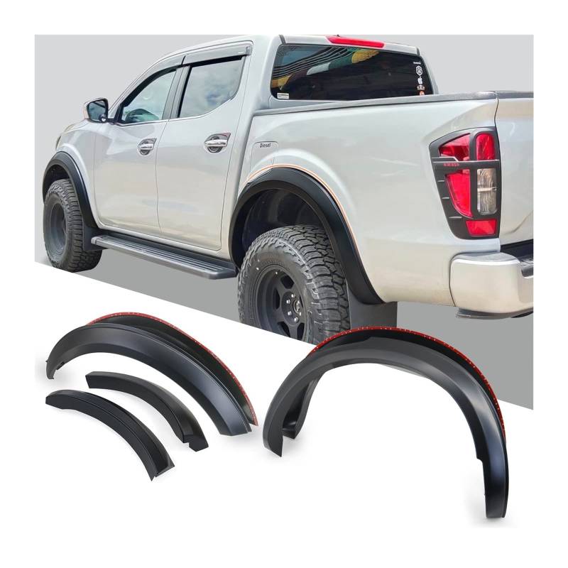 Flexible Auto Kotflügel Extra Breite Radkästen Kompatibel mit Navara Np300 2021 + Auto Pickup Zubehör von OMEROPLIX