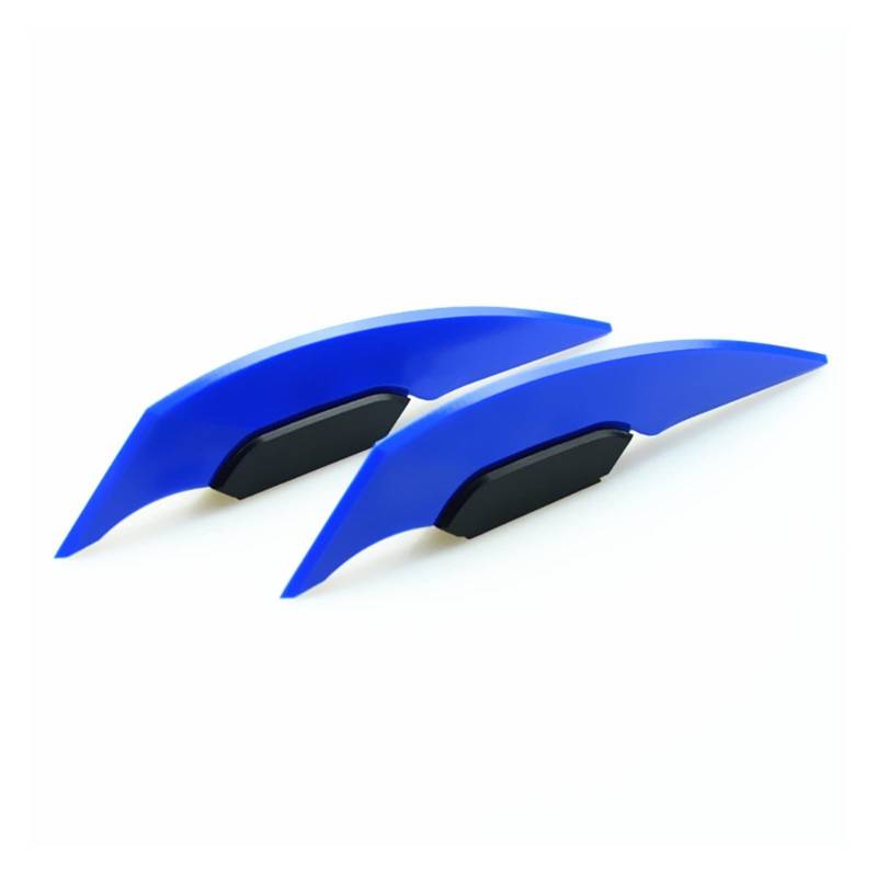 OMOBY 1Pair Universal Motorrad Winglet Aerodynamic Spoiler Flügel mit Klebstoff -Motorrad -Dekoration Aufkleber Aufkleber mit Motorrad -Roller kompatibel(Blue) von OMOBY