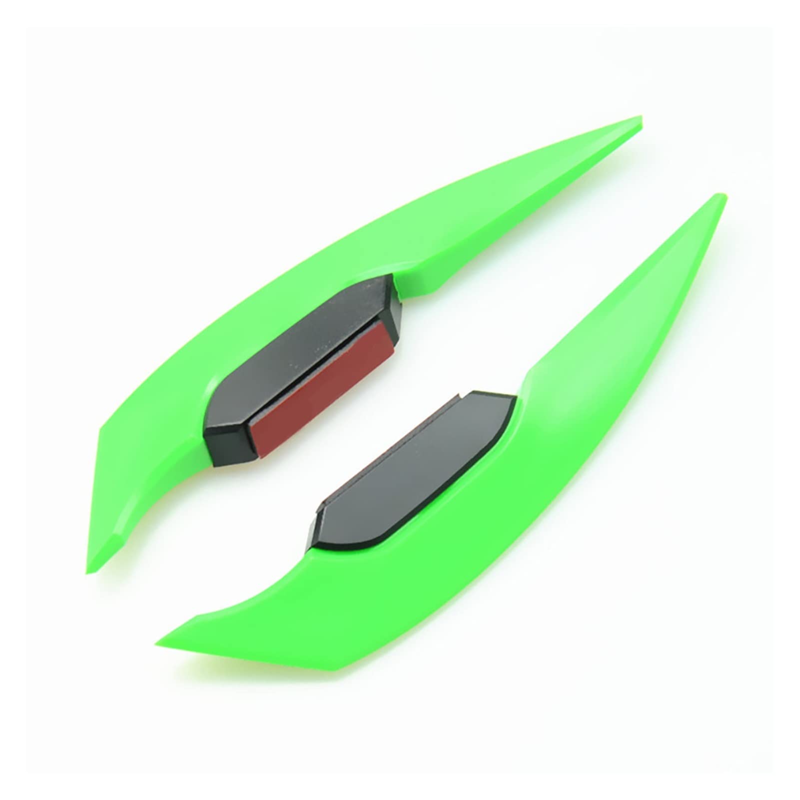 OMOBY 1Pair Universal Motorrad Winglet Aerodynamic Spoiler Flügel mit Klebstoff -Motorrad -Dekoration Aufkleber Aufkleber mit Motorrad -Roller kompatibel(Green) von OMOBY