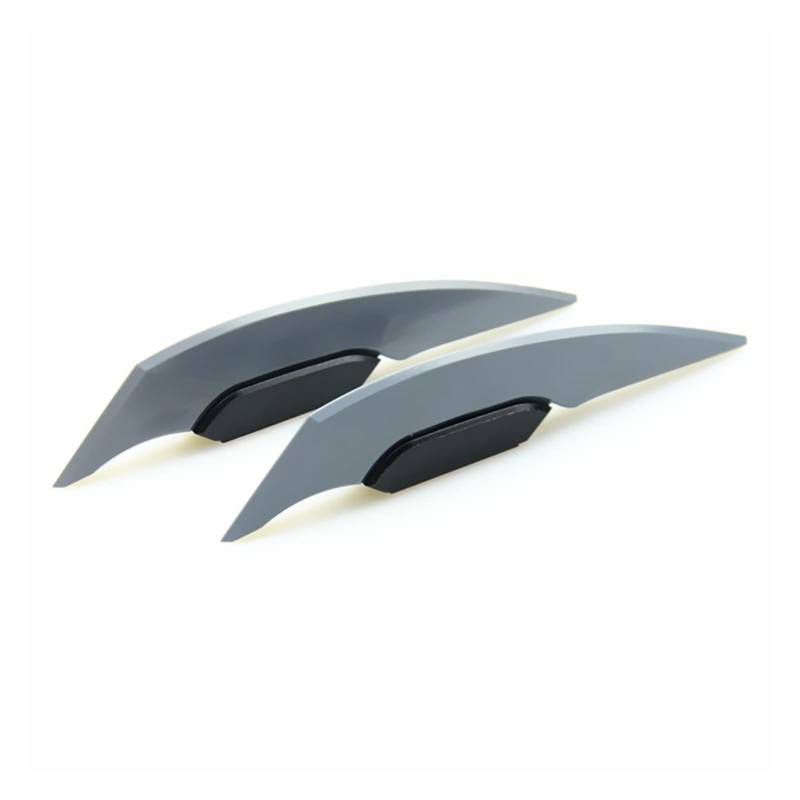 OMOBY 1Pair Universal Motorrad Winglet Aerodynamic Spoiler Flügel mit Klebstoff -Motorrad -Dekoration Aufkleber Aufkleber mit Motorrad -Roller kompatibel(Gris) von OMOBY