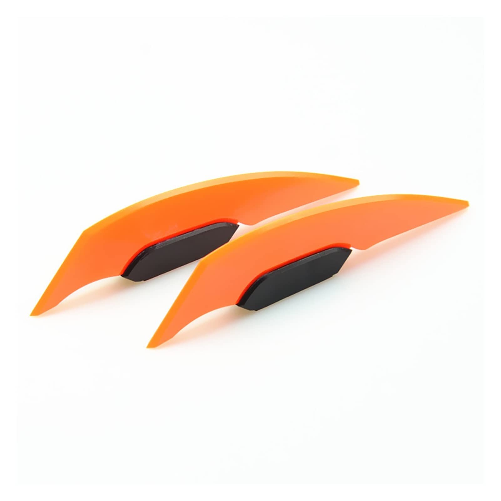 OMOBY 1Pair Universal Motorrad Winglet Aerodynamic Spoiler Flügel mit Klebstoff -Motorrad -Dekoration Aufkleber Aufkleber mit Motorrad -Roller kompatibel(Orange) von OMOBY