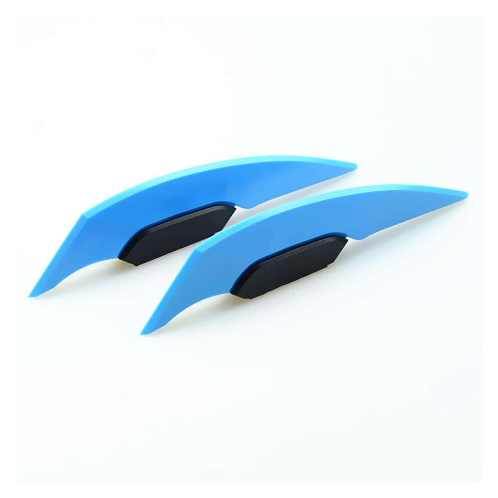 OMOBY 1Pair Universal Motorrad Winglet Aerodynamic Spoiler Flügel mit Klebstoff -Motorrad -Dekoration Aufkleber Aufkleber mit Motorrad -Roller kompatibel(Sky Blue) von OMOBY