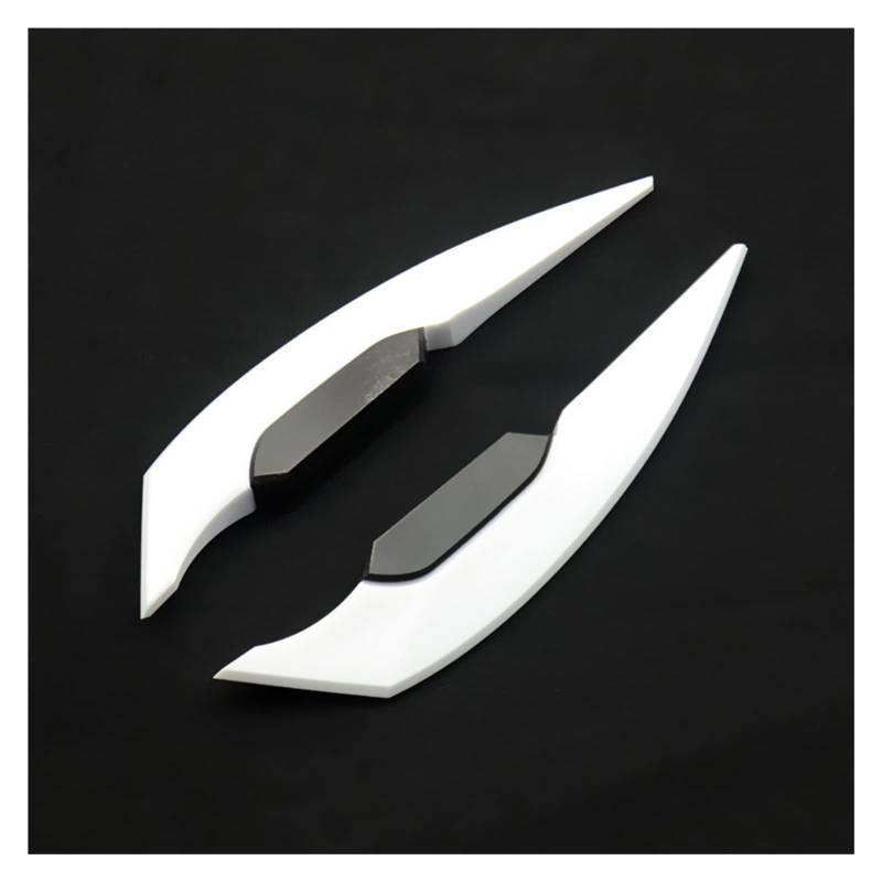 OMOBY 1Pair Universal Motorrad Winglet Aerodynamic Spoiler Flügel mit Klebstoff -Motorrad -Dekoration Aufkleber Aufkleber mit Motorrad -Roller kompatibel(White) von OMOBY