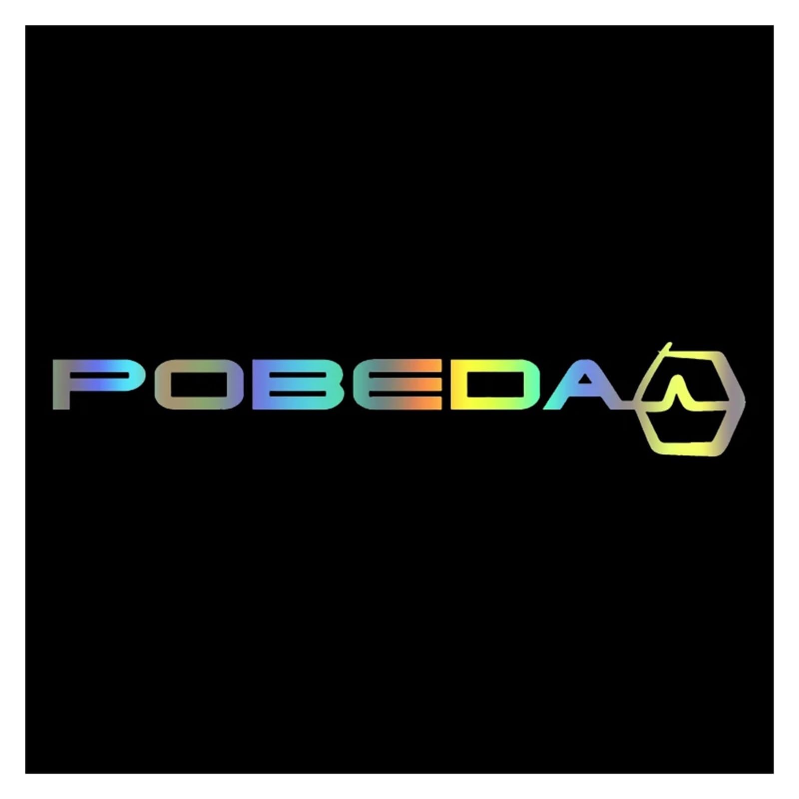 POBEDA Auto-Aufkleber, Vinyl, dekoratives Zubehör, kreatives Motorrad-Laptop, 60 x 10 cm, verschiedene Größen/Farben von OMOZX