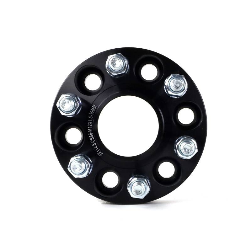 Double Center Spacer/Double Mount PCD 6 x 114.3/6 x 114.3 Hub 66 Width 30mm M12 x 1.25 Color Black von OMP