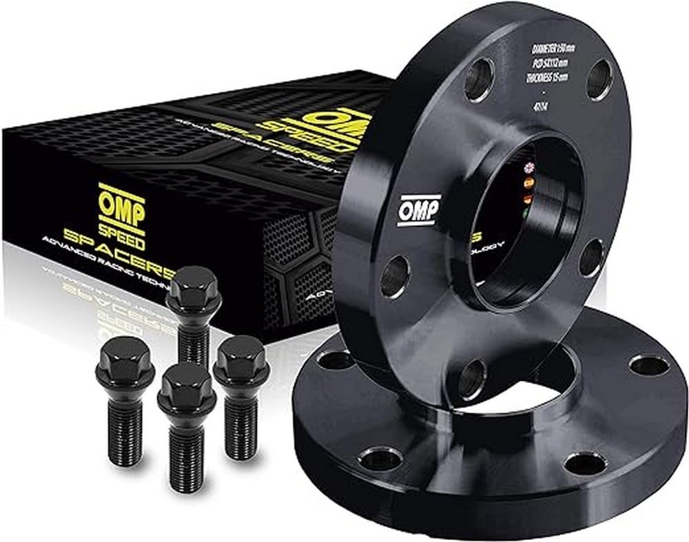 OMP SPEED SET ABSTANDHALTER OMP 15MM 5X112 57.1 M14X1.5 CONIC+14X1.5 BALL von OMP