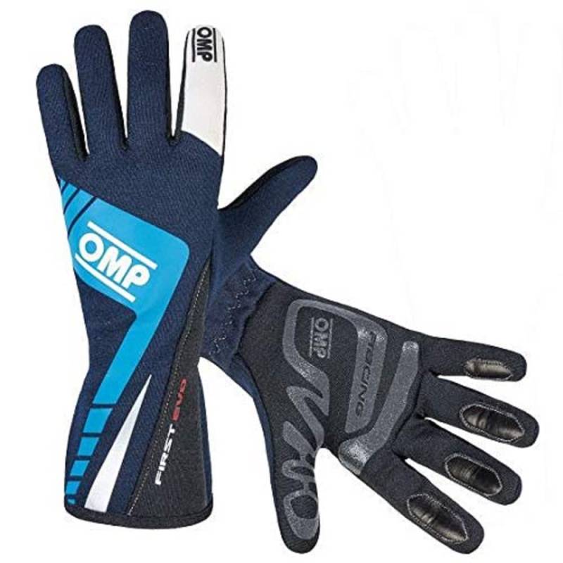 OMP ERSTE EVO HANDSCHUHE TG XL FIA 8856-2018 marineblau von OMP