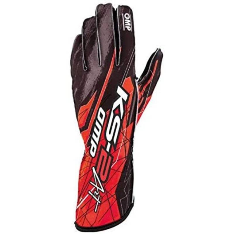 OMP KS-2 ART Handschuhe SCHWARZ/ROT GRÖSSE L von OMP