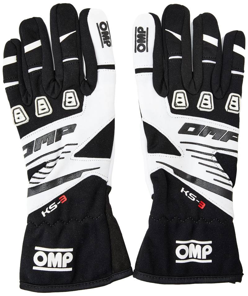 OMP OMPKK02743E076M My2018 Ks-3-Handschuhe Size M schwarz / weiss von OMP