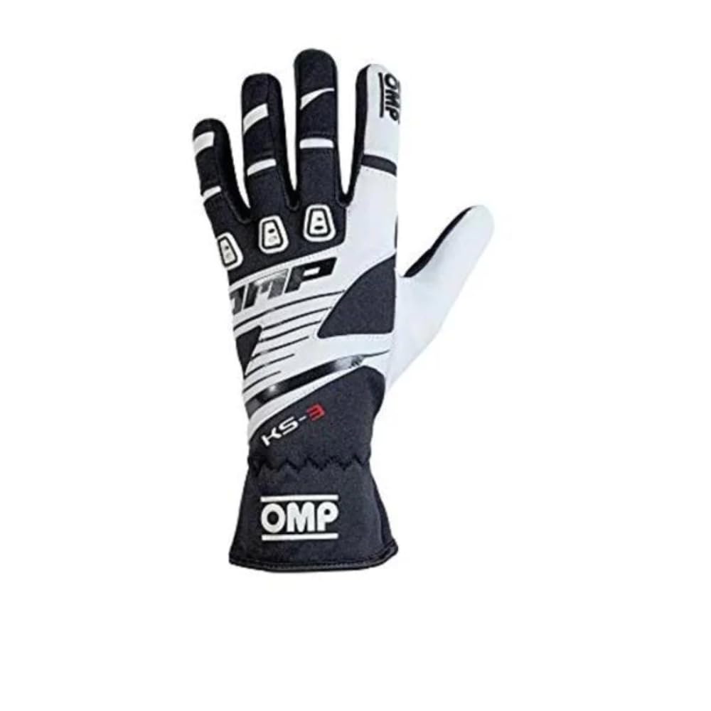 OMP OMPKK02743E076XXS My2018 Ks-3-Handschuhe schwarz / weiss Size XXS von OMP