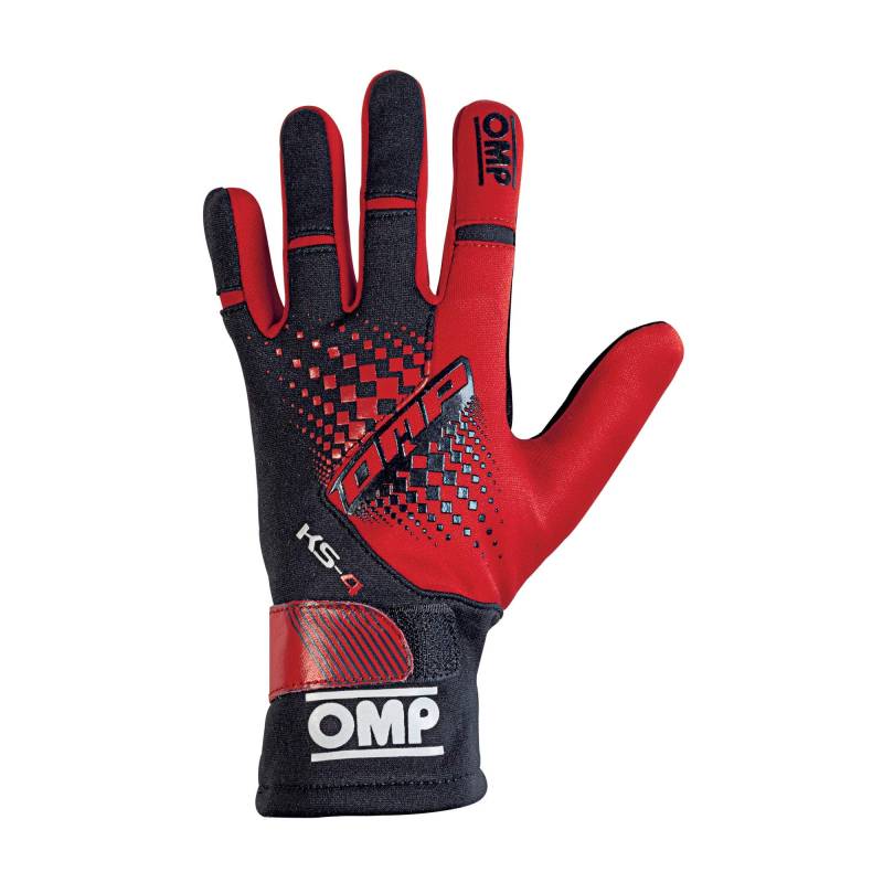 OMP OMPKK02744E060005 Ks-4 Handschuhe My2018 Rot/Schwarz Size 5 von OMP