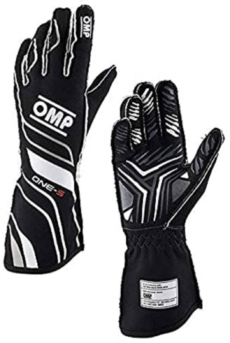 OMP ONE-S HANDSCHUHE SCHWARZ GRÖSSE S FIA 8556-2018 von OMP