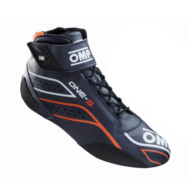 OMP ONE-S SCHUHE NAVY Blau Marino Arancione ORANGE GRÖSSE 43 FIA 8856-2018 von OMP