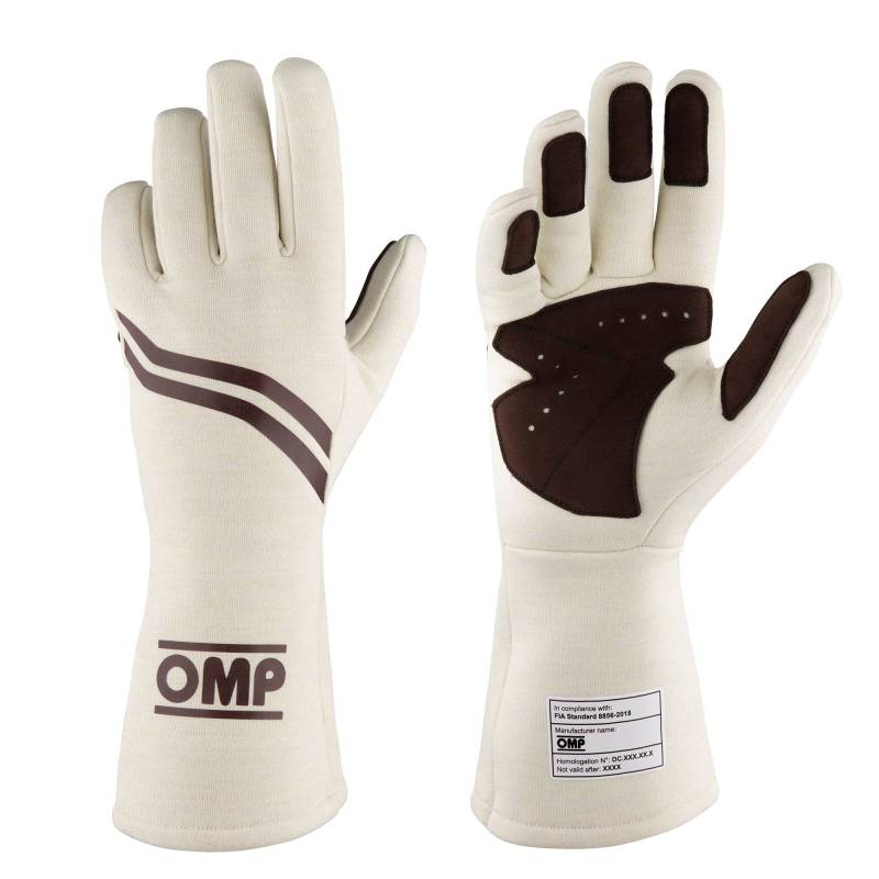 Omp Dijon My2021 Handschuhe, braun, Größe L FIA 8856-2018 von OMP