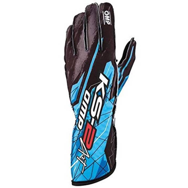 Omp KS-2 ART HANDSCHUHE SCHWARZ/CYAN GRÖSSE XXS von OMP