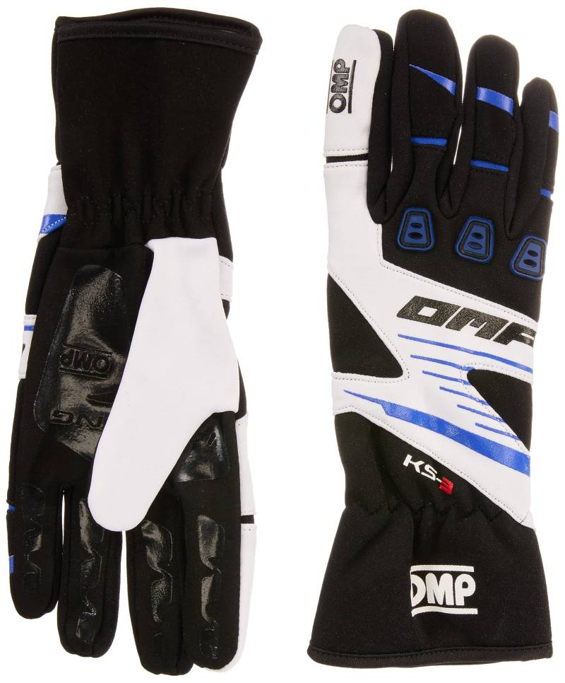 OMP OMPKK02743E175L My2018 Ks-3 Handschuhe schwarz / weiss / blau Size L von OMP