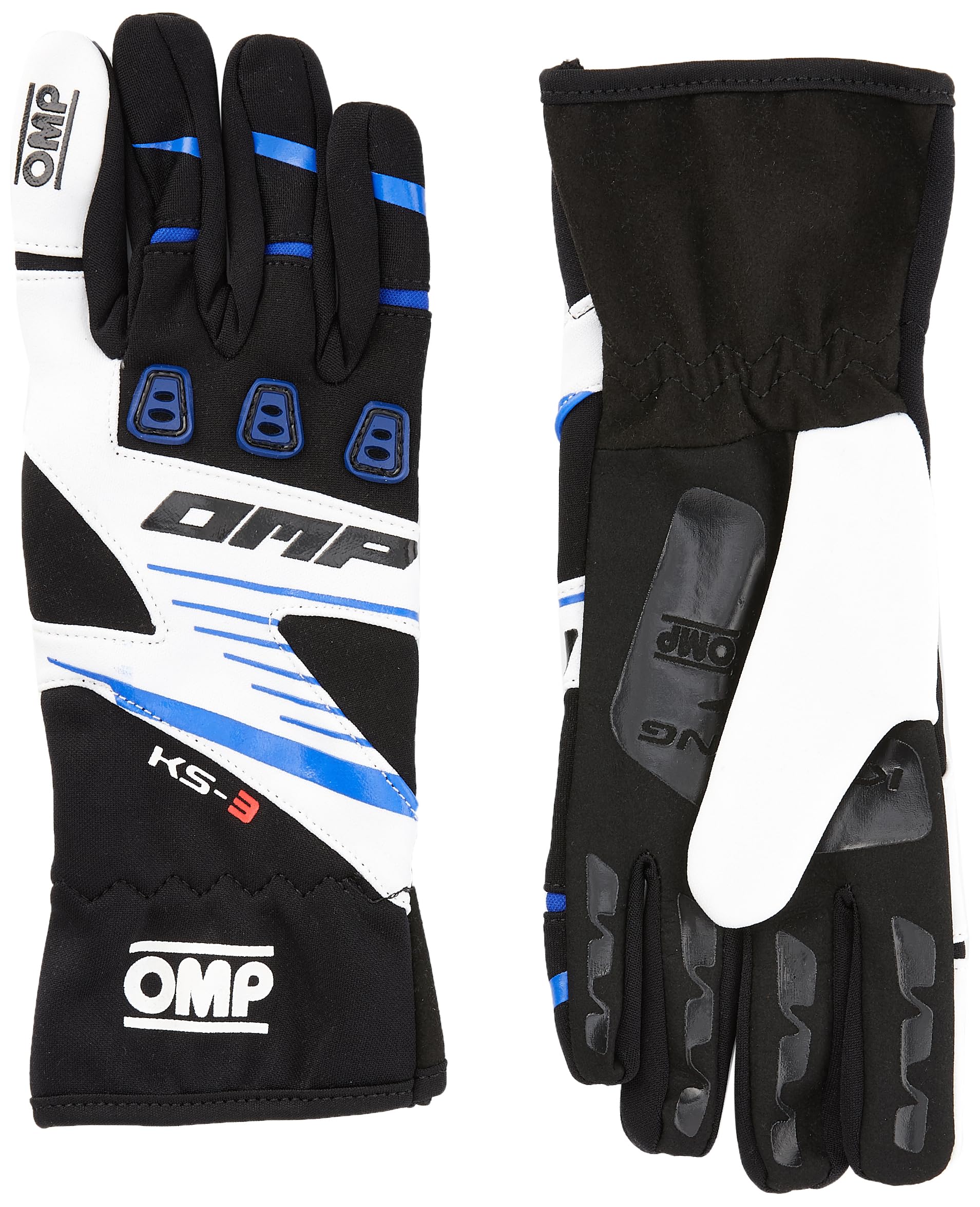 Omp OMPKK02743E175 My 2018 Ks-3 Handschuhe Sz, Schwarz/Weiss/Blau, S von OMP