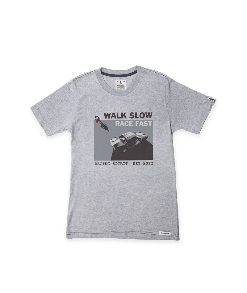 Kurzarm-T-Shirt, Hellgrau, Größe L Walk Slow von OMP