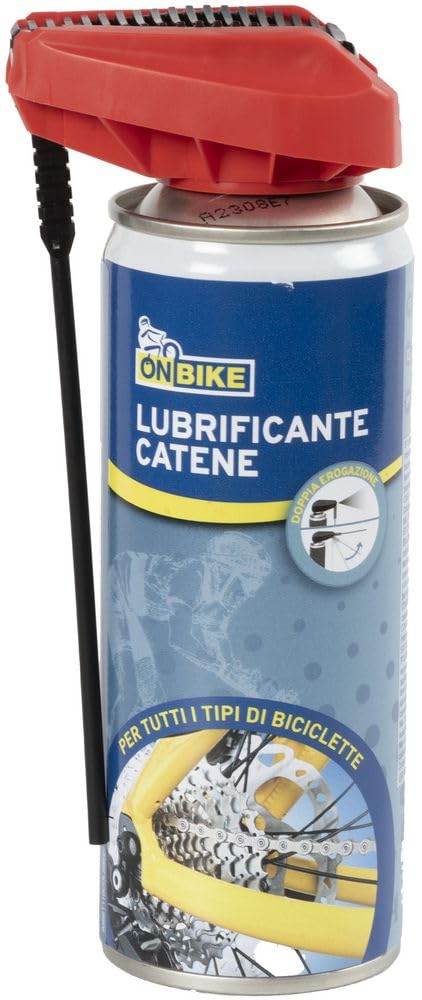 Schmiermittel Kettenspray 200 ml geeignet für alle Arten von Fahrrädern mit Doppelspender von ON BIKE