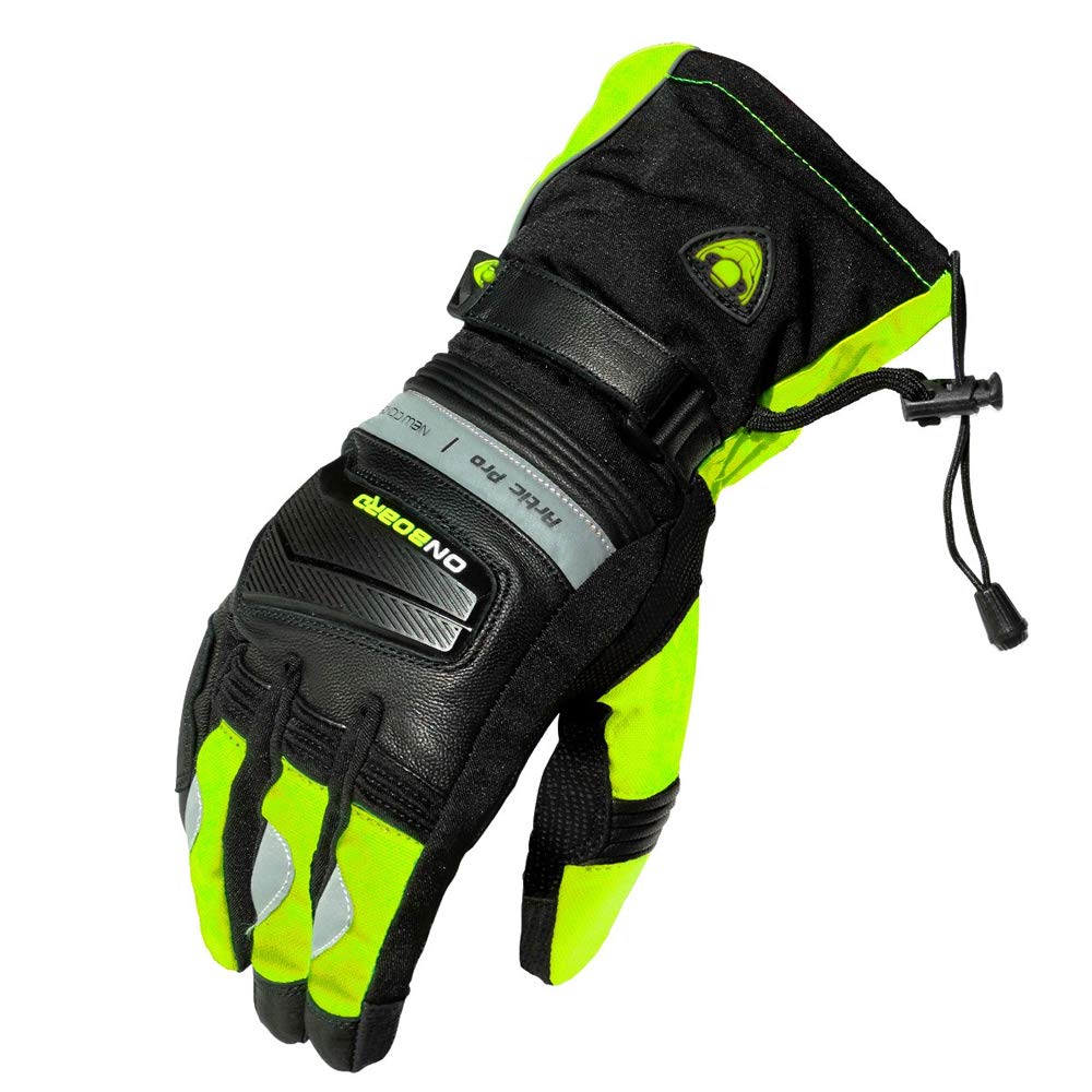 ON BOARD Handschuhe Artic Pro, Unisex, L, Schwarz/Fluo von ON BOARD