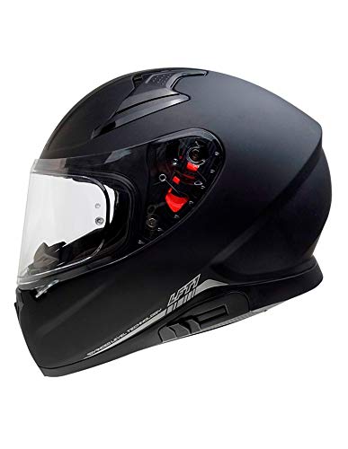 ON BOARD LEVEL HELMENTS Motorradhelm Level LFT1, Unisex, M, Schwarz matt von ON BOARD