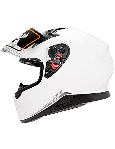 ON BOARD LEVEL HELMENTS Motorradhelm Level LFT1, Unisex, M, Weiß von ON BOARD