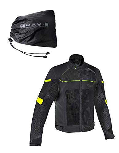 ON BOARD Sommerjacke + Membrane Dry-B 3D-AIR, Herren, Größe 4XL, Schwarz/Fluor von ON BOARD