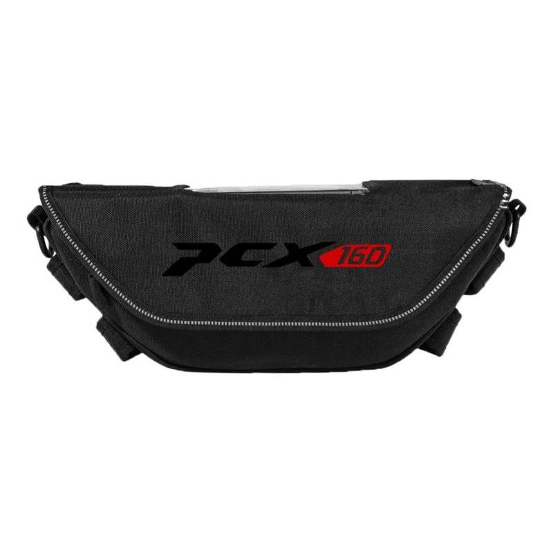 ONAIC Motorrad-Reisetasche für PCX160, Motorradzubehör, Werkzeugtasche, wasserdicht und staubdicht, praktische Reise-Lenkertasche (C) von ONAIC