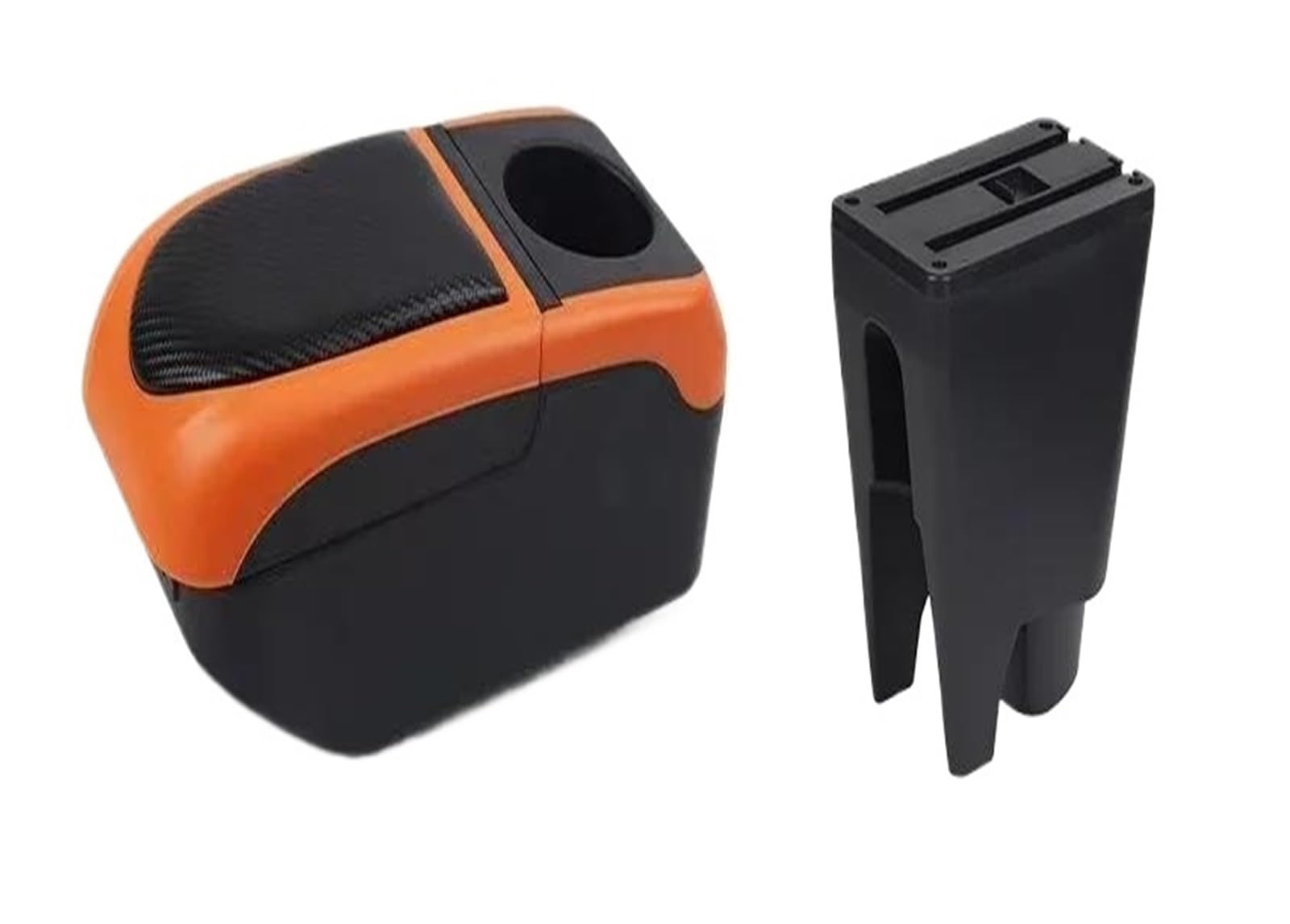 Auto Armlehnenbox Für Toyota Für Aygo BJ Armlehnenbox Zentrale Aufbewahrungsbox Für Inhalt Autozubehör Aufbewahrungsbox Innenteile Aufbewahrungsbox(Schwarz-Orange) von ONDAWR