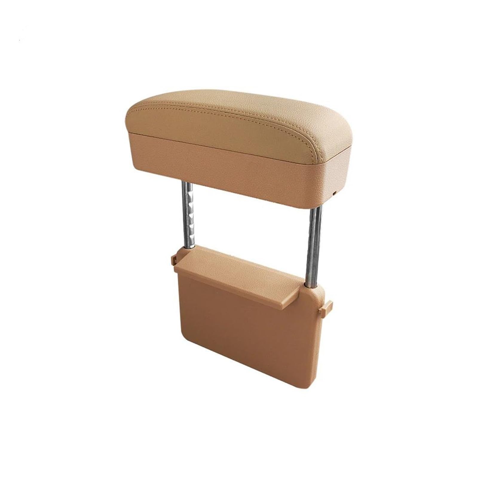 Auto Armlehnenbox Universal Auto Armlehne Box Ellenbogen Unterstützung Einstellbare Auto Mittelkonsole Armlehne Sitz Lücke Organizer Aufbewahrungsbox(BEIGE) von ONDAWR