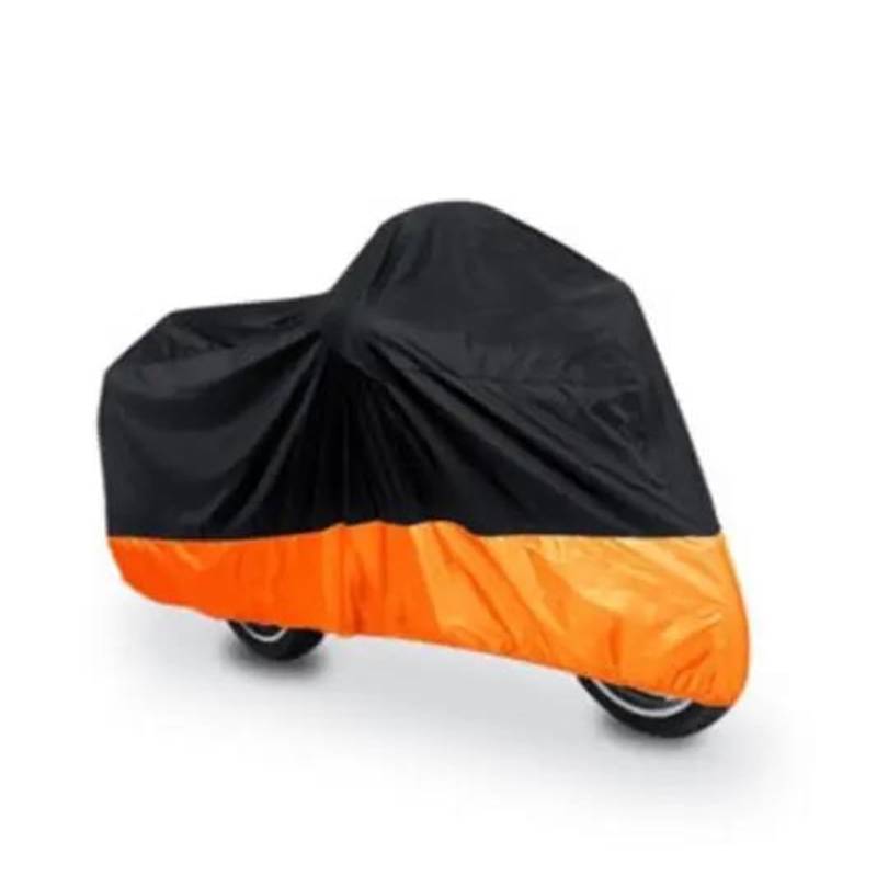 Auto Motorradabdeckung Für Den Außenbereich UV Wasserdicht Regendicht UV Staubdicht Schutzhülle Für Steed 600 Für Shadow 750 VTX Teile(Orange,L 220x95x110 cm) von ONDAWR