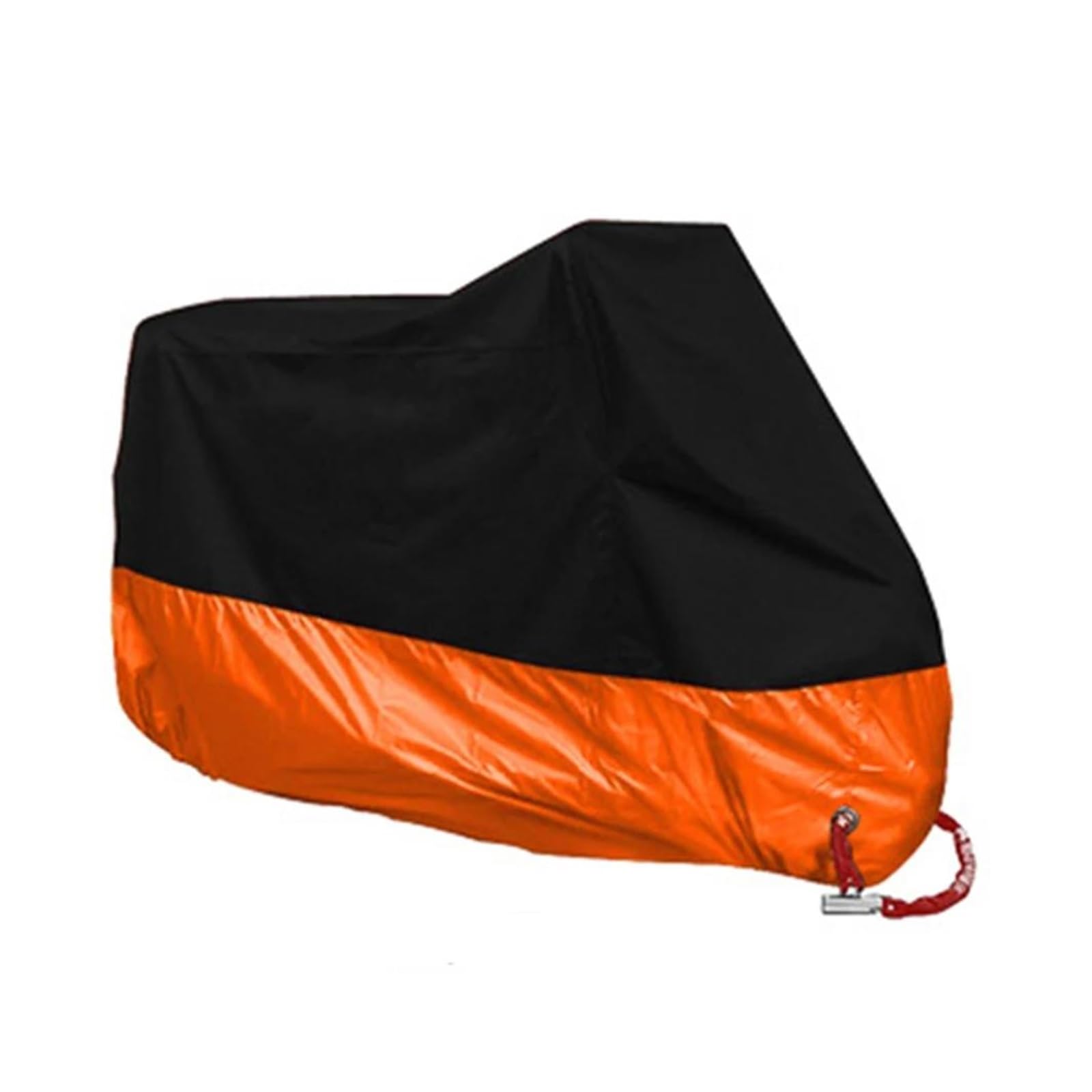 Auto Motorradabdeckung UV Schutz Rollerplane Outdoor Wasserdicht Für Y&amaha FZ1 FZ6 XT600 R1 2008 XVS950 R1 2004 XVS1100 Teile(Orange,2XL für 2101-2200mm) von ONDAWR