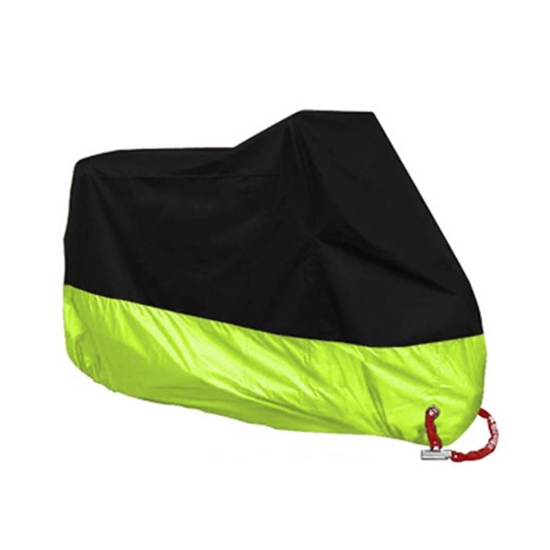 Auto Motorradabdeckungen UV Schutz Regenschutz Outdoor Scooter Wasserdicht Motorrad Staubdicht Hülle Für Hornet Teile(Gras,4XL für 2301-2600 mm) von ONDAWR