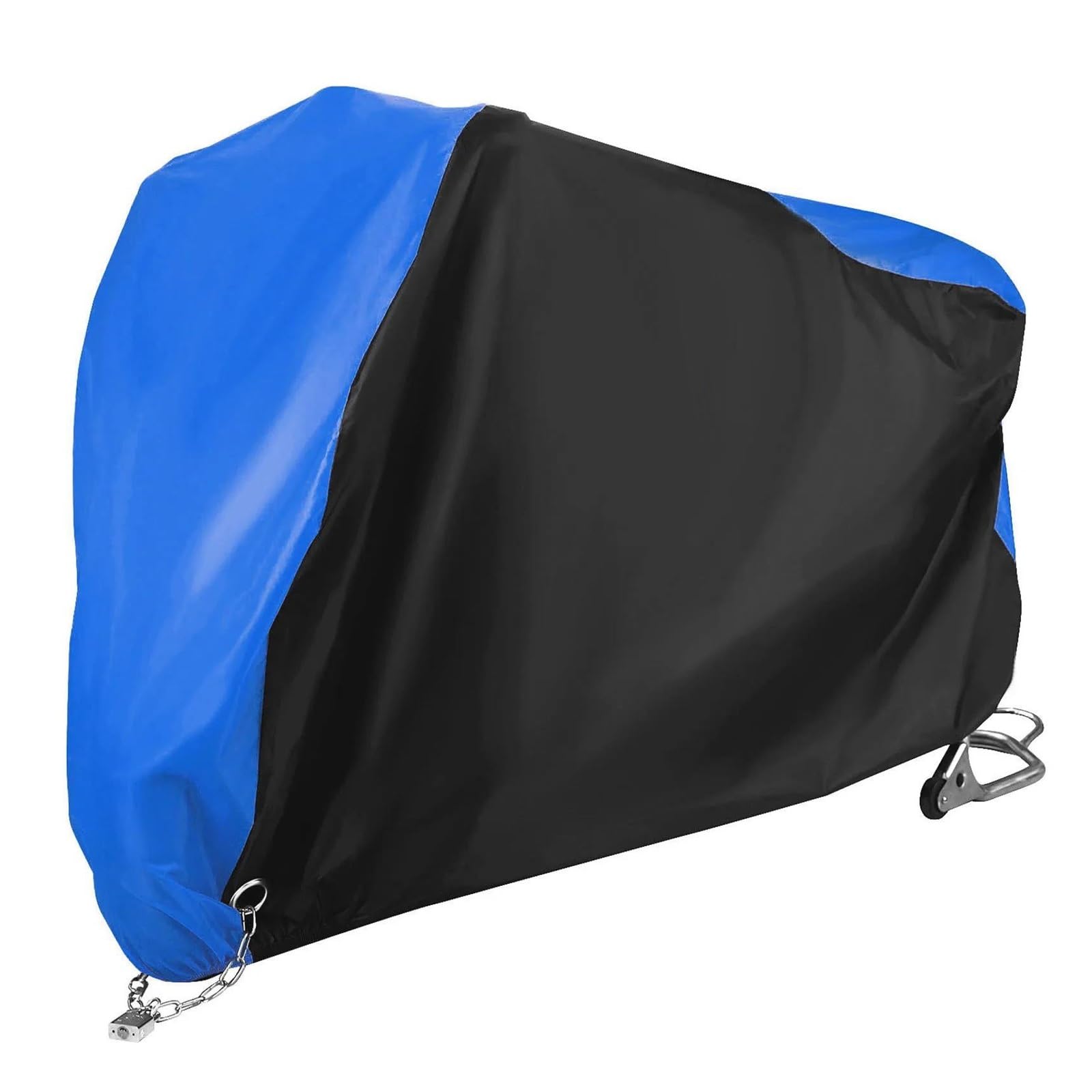 Auto wasserdichte Motorradabdeckungen Scooter Staub Schnee Und UV Schutzabdeckung Für Drinnen Und Draußen Scooter Motorradabdeckung Teile(Blau 295x110x140cm) von ONDAWR