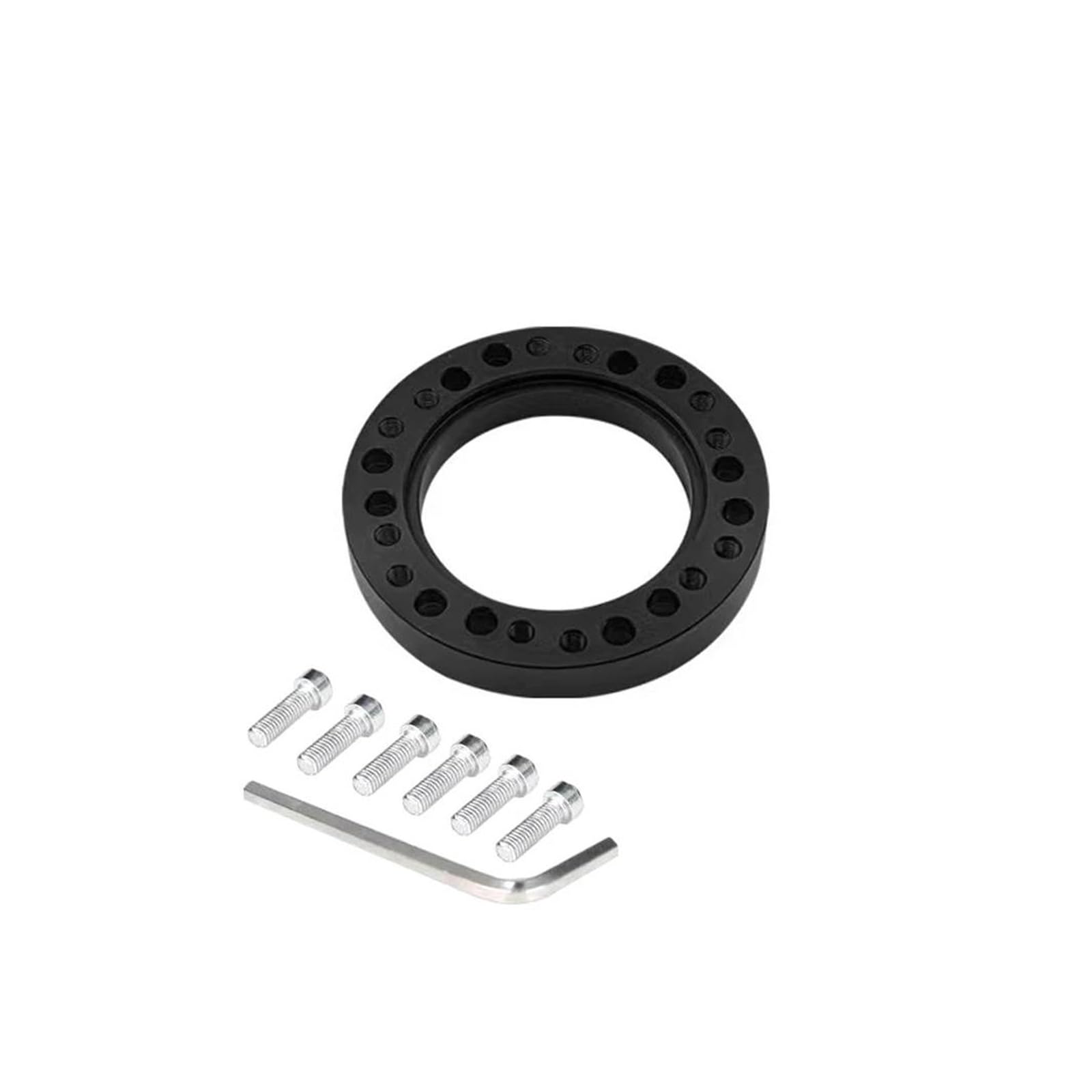 Autolenkrad Für Logitech G25 G27 Für 70 Mm PCD Lenkräder Nabenadapter Kit Adapter Abstandshalter 13 Mm 24 Löcher Lenkrad Adapterplatte Steuerschalter Winkelsensor(Schwarz) von ONDAWR