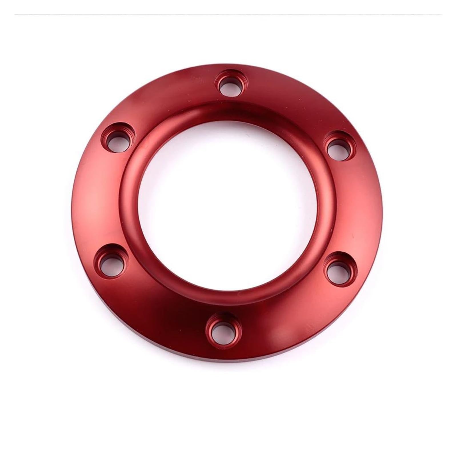 Autolenkrad Universal PCD 70 Mm Rennwagen-Sportlenkrad Hupenknopfabdeckung Randhaltering Innenteile Steuerschalter Winkelsensor(Aluminium-Rot) von ONDAWR