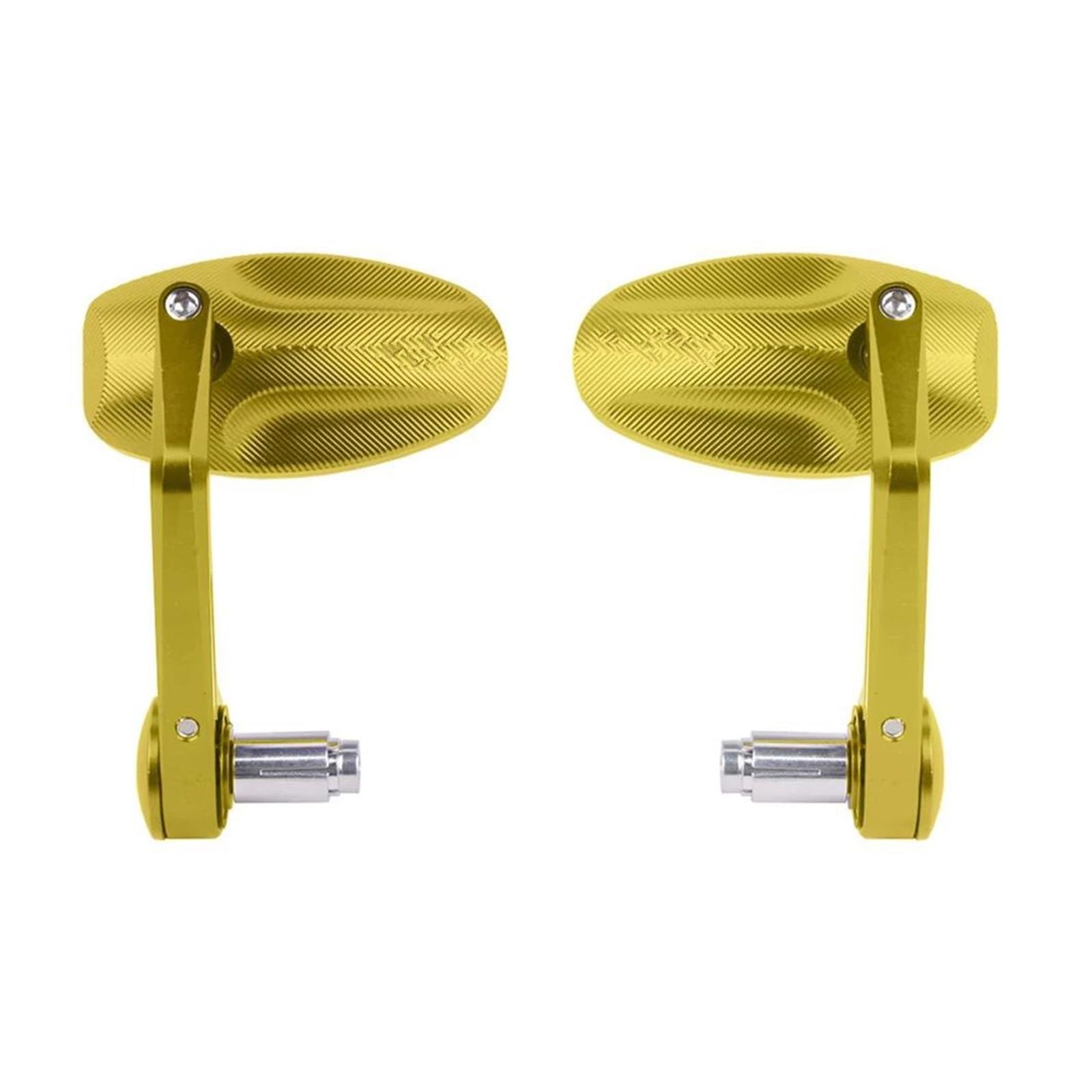 Motorradspiegel-Set Universal Lenkerend Motorrad Rückspiegel Für Moto Für Guzzi Motorräder Sport Straßenmotorräder Roller Lenkerendenspiegel(GOLD) von ONDAWR