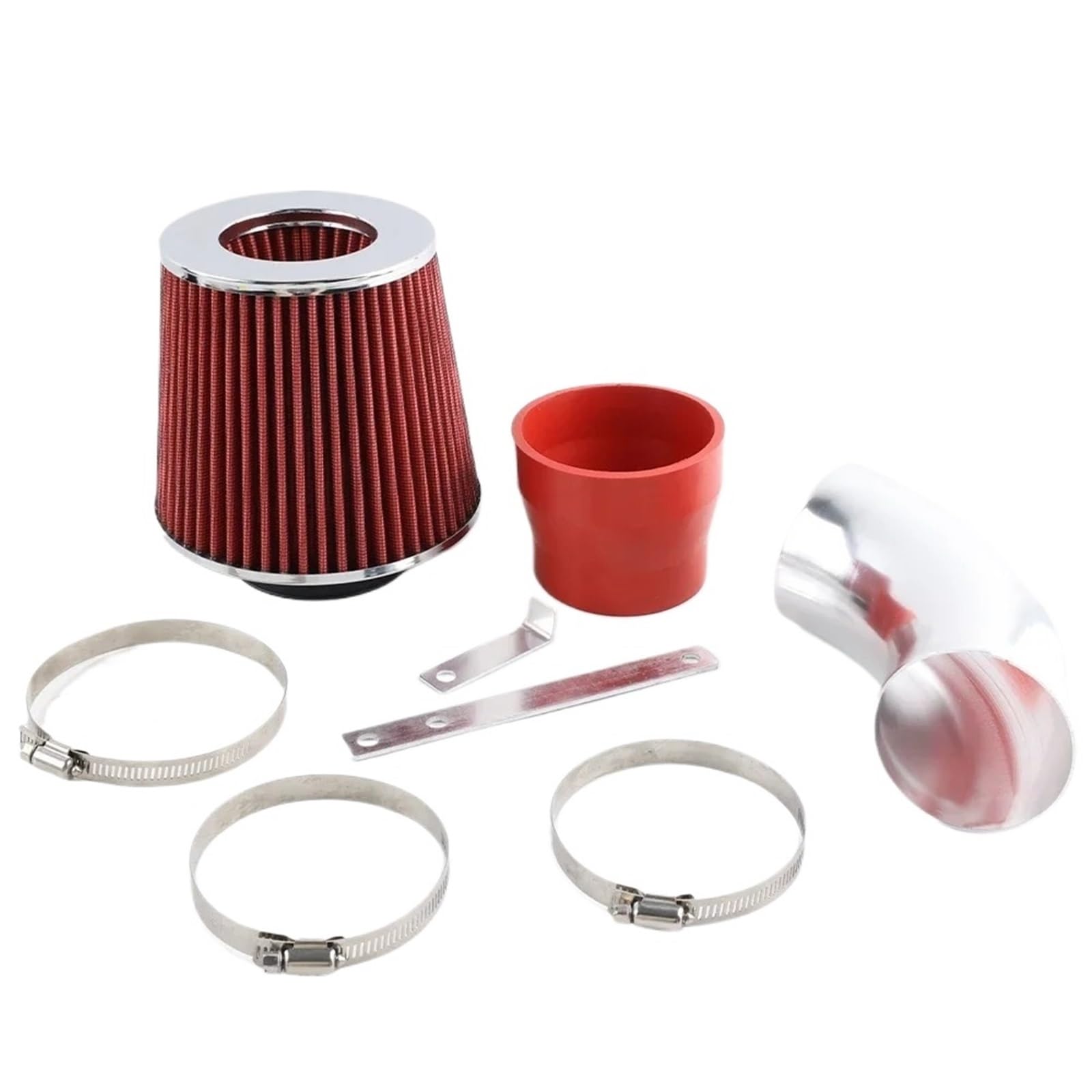 Auto Luft Ansaug Für 3-Serie 323 325 328 330 E46 1999-2005 Luftansaugfilter Mit Rohr Ram Intake + Filter Lufteinlässe(Red) von ONETREND