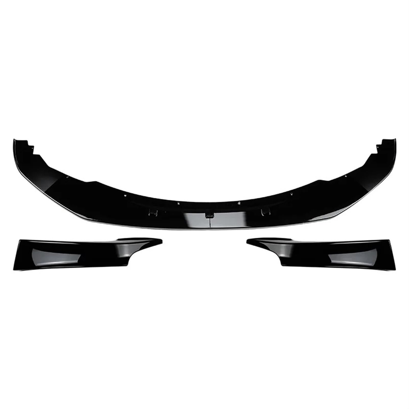 Frontspoiler Für 1 Serie F20 F21 Für Sport 2012-2014 Stil Canard Abdeckung Trim Splitter Frontschürze Lip Spoiler Glänzend Schwarz Carbon Faser Auto Frontspoiler(1 Set Gloss Black) von ONETREND