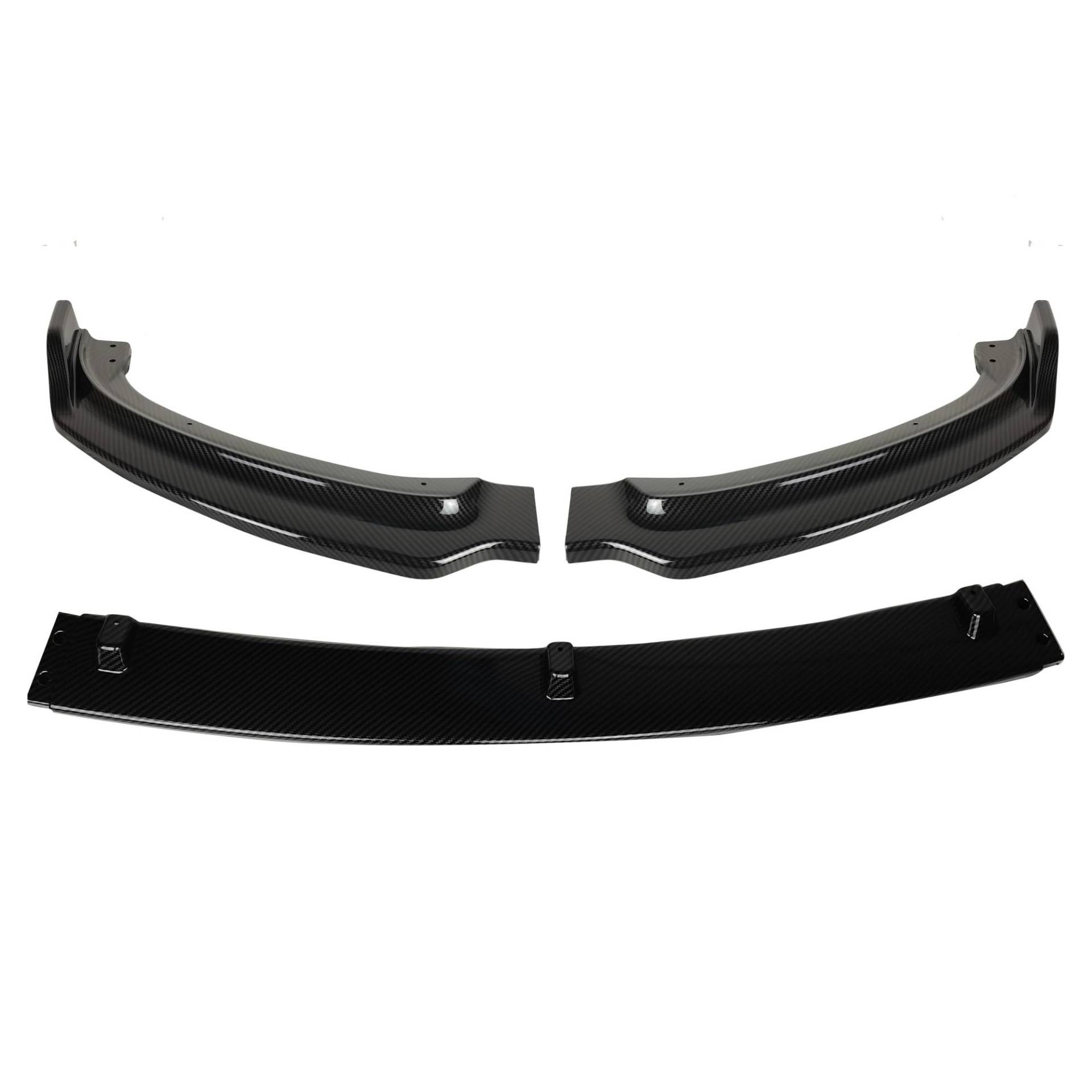 Frontspoiler Für 3 Serie F30 F35 Für LCI 2016-2019 Auto Zubehör Für F30 Lippe Auto Front Stoßstange Splitter Diffusor Lip Spoiler Body Kit Auto Frontspoiler(Front Carbon Look) von ONETREND