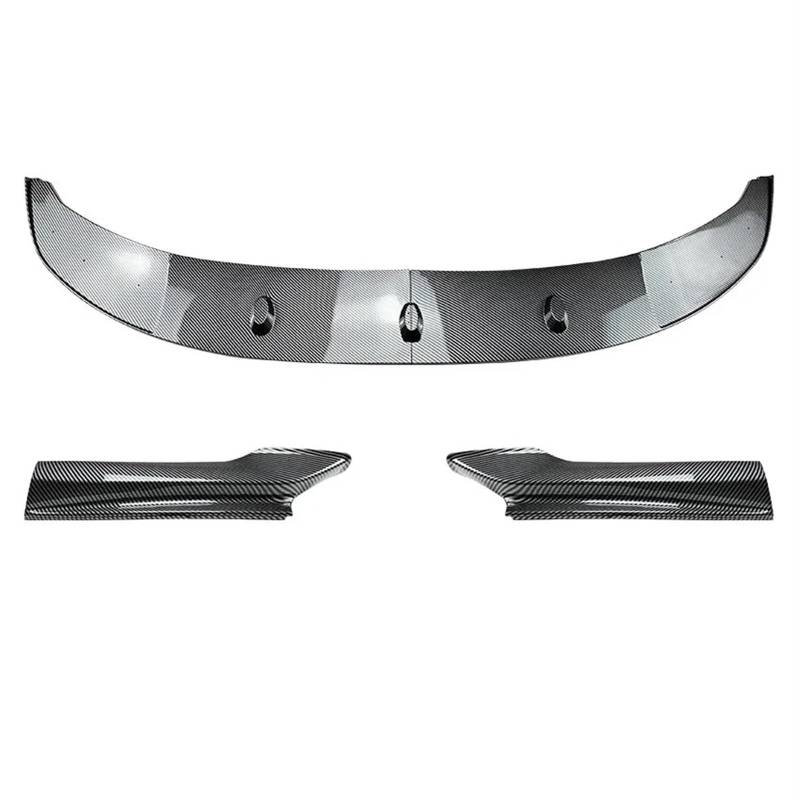 Frontspoiler Für 5 Series F10 F11 Für Sport 2011-2017 Auto Vorderen Stoßfänger Lip Body Kit Spoiler Splitter Stoßstange Lip Splitter Zubehör Auto Frontspoiler(Carbon Look) von ONETREND