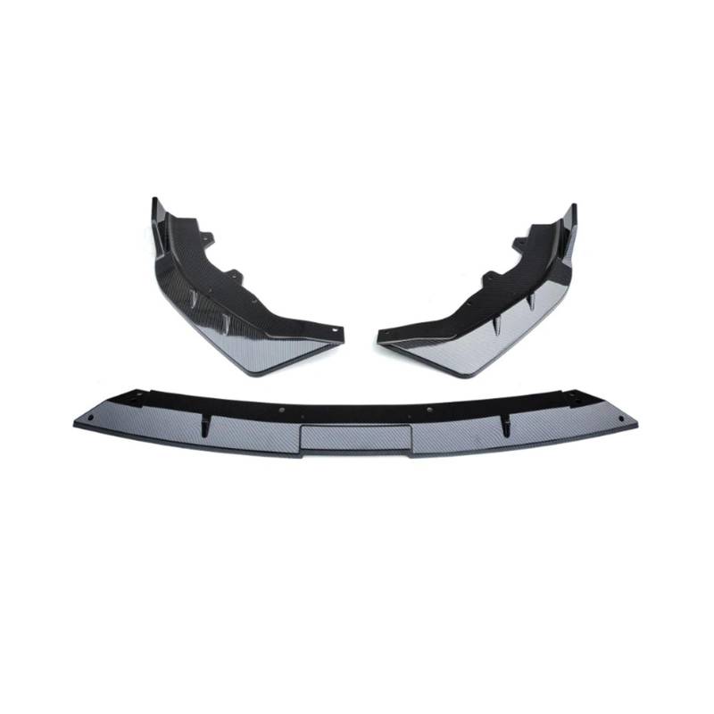 Frontspoiler Für CHANGAN Für Uni-V Für UNIV 2022 3PCS Auto Zubehör Frontschürze Lip Spoiler Splitter Diffusor Abnehmbare Körper Kit Abdeckung Schutz Auto Frontspoiler(Carbon Fiber Look) von ONETREND