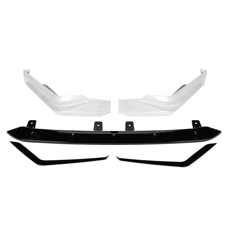 Frontspoiler Für Civic FE180 2022-2023 Frontstoßstangenschutz Schutzkörper Kit FE180 Frontstoßstangen Spoilerlippe Kinnstoßstangensplitter Auto Frontspoiler(White) von ONETREND