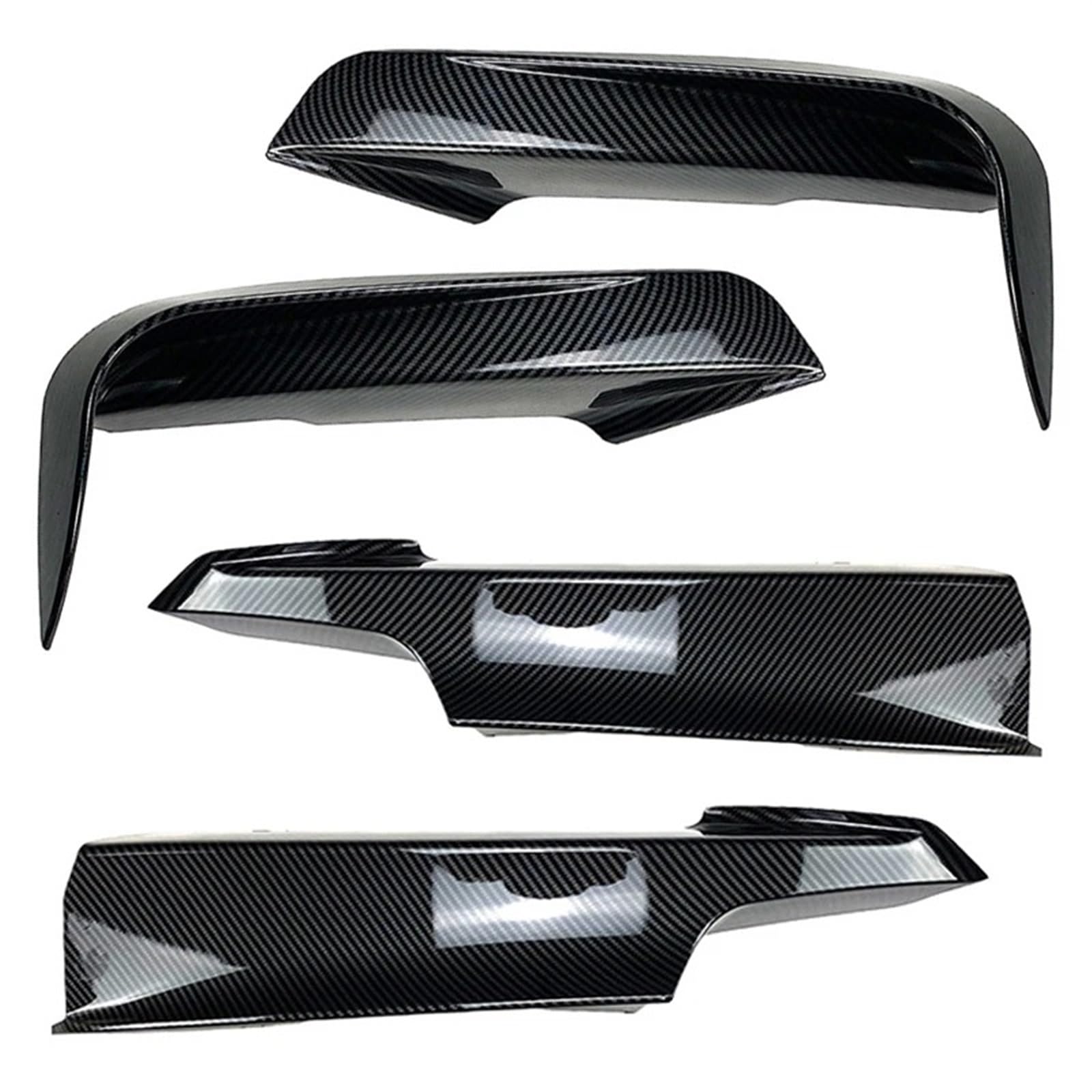 Frontspoiler Für F30 F31 F35 320i 328i 330i 335i 340i 316d Für Sport 2012-2019 Front Stoßstange Splitter Trim Kit Nebel Licht Lampe Abdeckung Canards Auto Frontspoiler(Carbon Fiber Set) von ONETREND