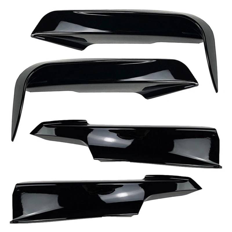 Frontspoiler Für F30 F31 F35 320i 328i 330i 335i 340i 316d Für Sport 2012-2019 Front Stoßstange Splitter Trim Kit Nebel Licht Lampe Abdeckung Canards Auto Frontspoiler(Gloss Black Set) von ONETREND