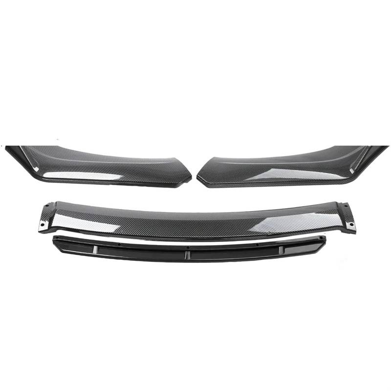 Frontspoiler Für Kia Für Optima K5 2014-2017 Seite Splitter Diffusor Körper Kit Spoiler Guards Universal Auto Zubehör 4PCS Frontschürze Lippe Auto Frontspoiler(Carbon Look) von ONETREND