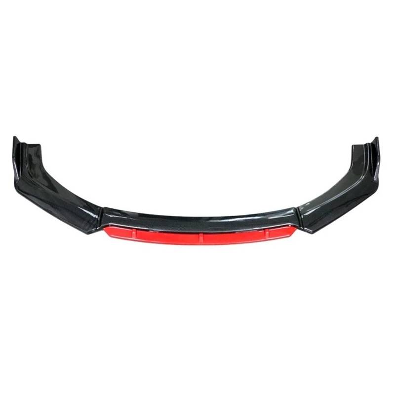 Frontspoiler Für Kia Für Optima K5 2014-2017 Seite Splitter Diffusor Körper Kit Spoiler Guards Universal Auto Zubehör 4PCS Frontschürze Lippe Auto Frontspoiler(Carbon Look Red) von ONETREND