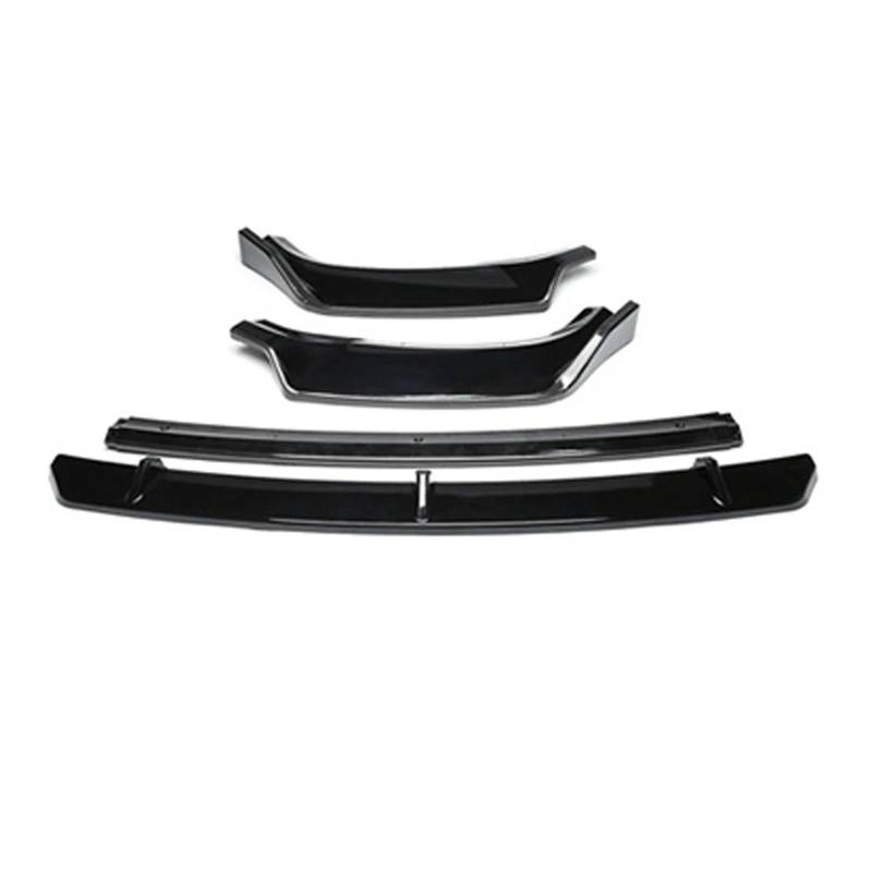 Frontspoiler Für Q5 Q5L 2018 2019 2020 4PCS Auto Zubehör Frontschürze Lip Spoiler Splitter Diffusor Abnehmbare Körper Kit Abdeckung Schutz Auto Frontspoiler(Gloss Black) von ONETREND